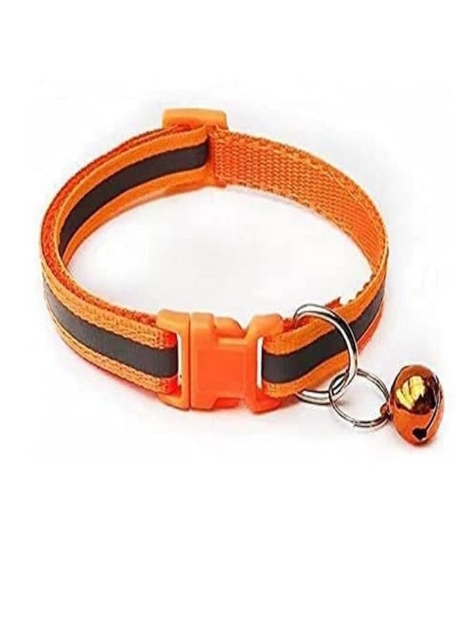 KittuPet Pack of 4 pcs Collar Reflective Collar Deisgn Interactive Collar for Your Kitten Pupies Dog Size 10 MM Random Color - Image 3